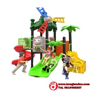 เครื่องเล่นสนาม ชุดกังหันลมสองสไลด์