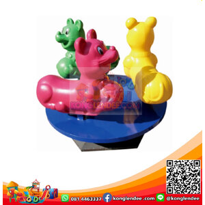 แท่นม้าหมุนหนู3ที่นั่ง