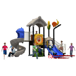 เครื่องเล่นสนาม ชุดสไลเดอร์หอคอยผจญภัย