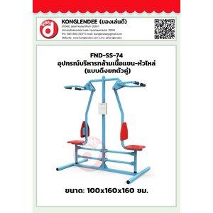 เครื่องออกกำลังกายกล้ามเนื้อแขน-หัวไหล่(แบบดึงยกตัวคู่)