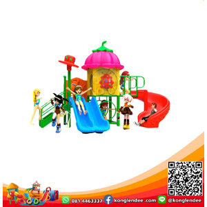 เครื่องเล่นสนาม ชุดฟังทองสีชมพู