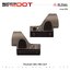 New.Trijicon SRO Red Dot ผลิตจากวัสดุ Aluminum ทำผิว hard anodized ขนาด 2.5 MOA Dot Red dot สีแดง คมชัด รูปร่างขนาดเล็ก Low Profile มาพร้อมขาจับ mount แบบ 20 มม. และ Glock mount ( บีบีกัน ) ปรับระดับความสว่างง่าย +/- ด้านข้าง Battery : 1*CR2032 (แถมมา) แถ