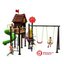 เครื่องเล่นสนาม ชุดwood house slide swing