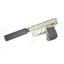 Makarov + Silencer WE สีเงิน
