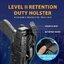 New. ซองพกนอก Duty Level II Warriorland Glock 19/17 [ WARRIORLAND Kydex Duty Holster Level II Retention with Hook Guard ] - Sig Sauer P320 - Glock 19/17 - ซองปลดล็อคนิ้วโป้ง ใช้งานง่ายเป็นธรรมชาติ และปลอดภัยยิ่งขึ้น - ซองผลิตจากแผ่น Kydex นำเข้าจาก USA หน
