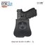 New. ซองพกนอก ปลดล็อคนิ้วโป้ง รุ่น Glock 19 ( Gen 1-5 ) ( Cytac T-Thumbsmart Holster V2.0 ) ⚡️ผลิตจากวัสดุ Polymer เกรดคุณภาพ แข็งแรงทนทาน ⚡️ออกแบบให้ปลดล็อคนิ้วโป้ง ใช้งานง่ายเป็นธรรมชาติ และปลอดภัยยิ่งขึ้น ⚡สามารถปรับกระชับ เพื่อลดก