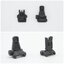 ศูนย์หน้า-หลังพับได้แบบพลาสติก ยี่ห้อ Magpul รุ่น MBUS PRO คุณสมบัติ : #วัสดุทำจากโพลิเมอร์ #น้ำหนักเบา #สามารถพับเก็บได้ #รับแรงรีคอยได้