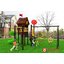 เครื่องเล่นสนาม ชุดwood house slide swing