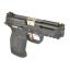 S&W M&P9 T2 B-Style สไลด์ดำ ท่อเงิน เฟรมดำ