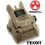 Magpul MBUS Pro Front Rear Back Up Sight (DE)