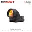 New.Trijicon SRO Red Dot ผลิตจากวัสดุ Aluminum ทำผิว hard anodized ขนาด 2.5 MOA Dot Red dot สีแดง คมชัด รูปร่างขนาดเล็ก Low Profile มาพร้อมขาจับ mount แบบ 20 มม. และ Glock mount ( บีบีกัน ) ปรับระดับความสว่างง่าย +/- ด้านข้าง Battery : 1*CR2032 (แถมมา) แถ