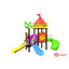 เครื่องเล่นสนาม ชุุดโดมสามสไลเดอร์