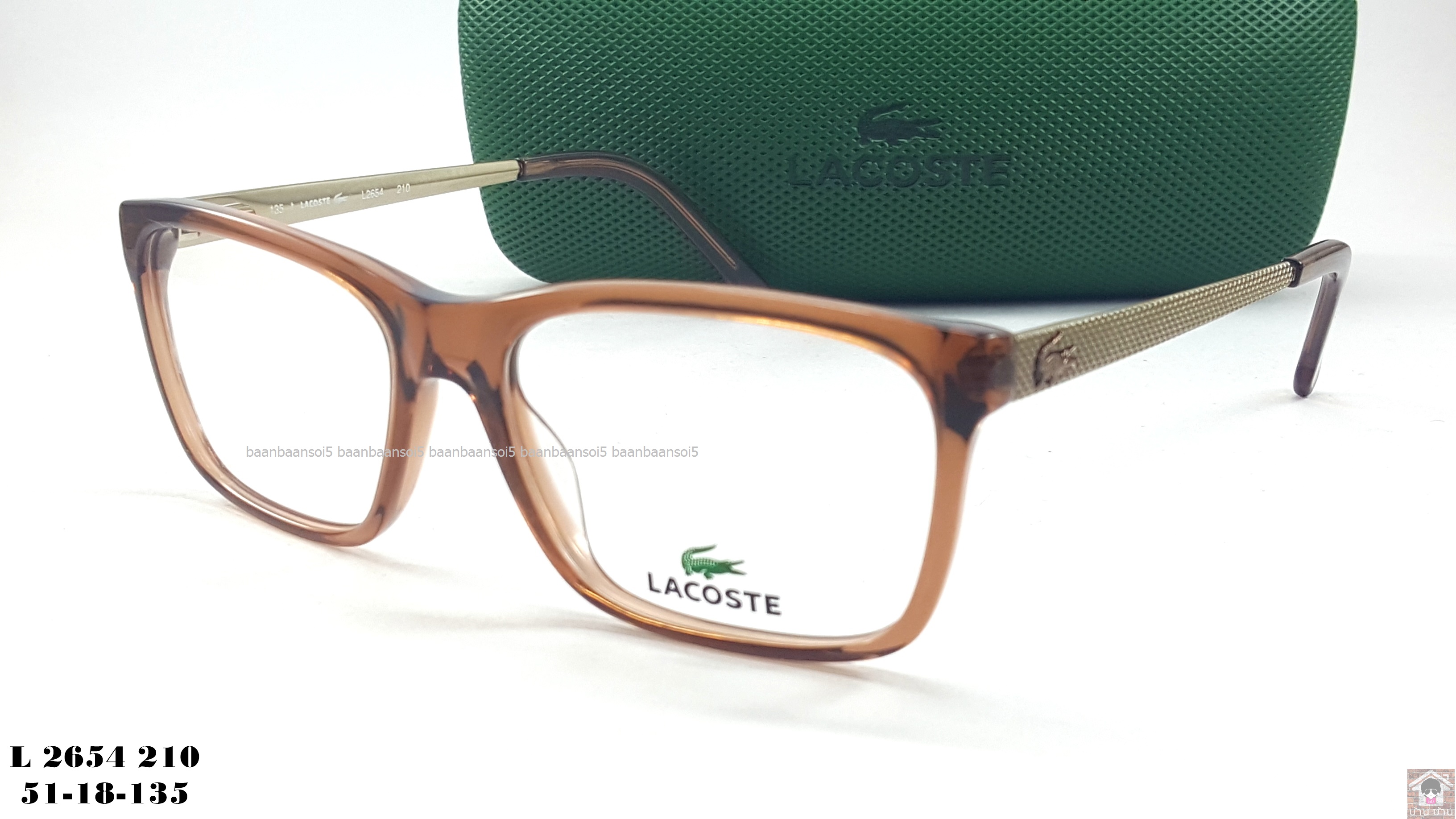 LACOSTE L2654 210 โปรโมชั่น กรอบแว่นตาพร้อมเลนส์ HOYA ราคา 3,900 บาท