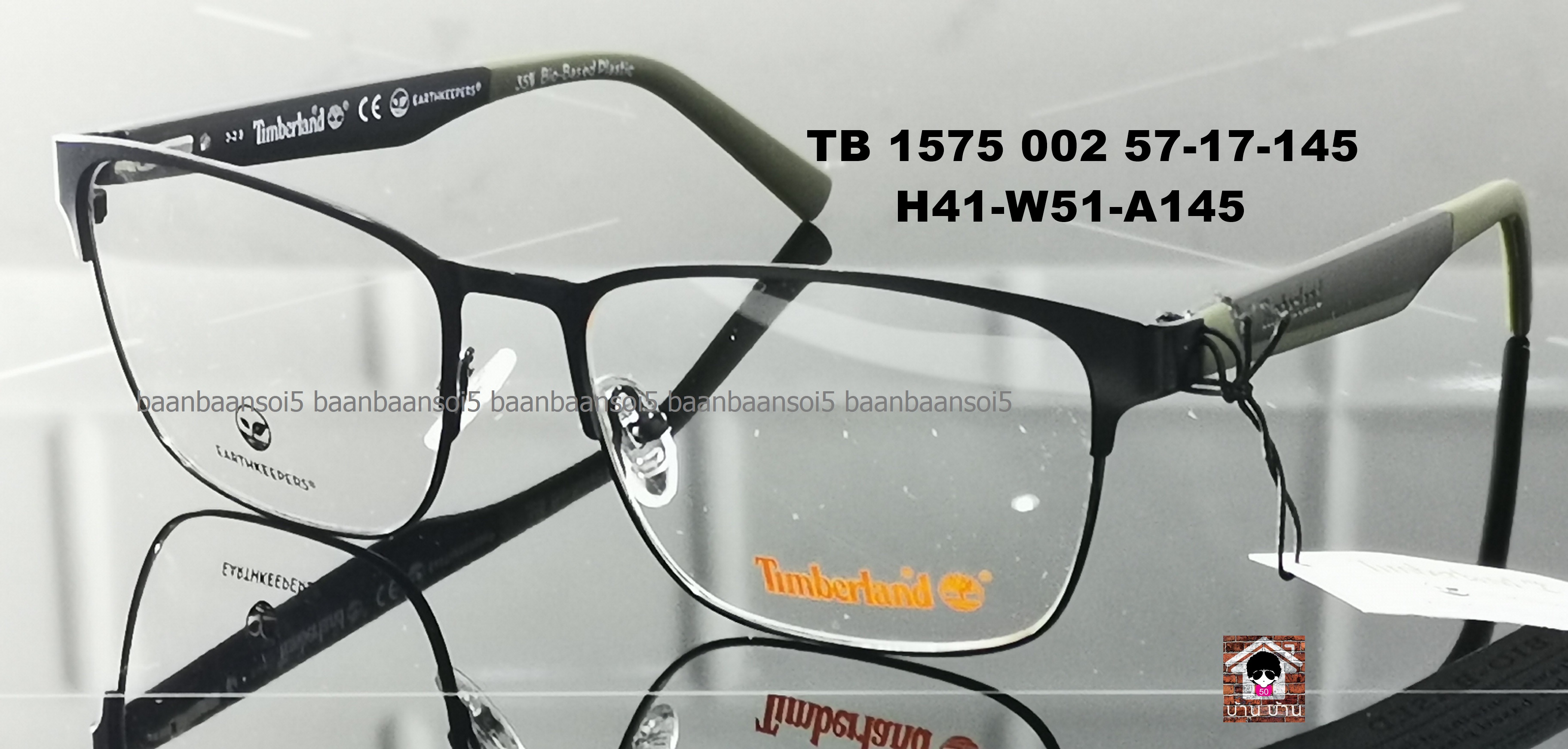 TIMBERLAND TB 1575 002 โปรโมชั่น กรอบแว่นตาพร้อมเลนส์ HOYA ราคา 4,190 บาท