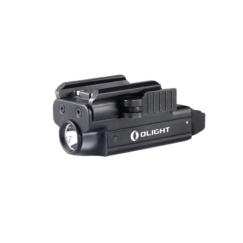 New.Olight PL-MINI ไฟฉายติดปืนขนาด Compact กะทัดรัด ชาร์จในตัวได้ด้วยสายชาร์จแม่เหล็กในชุด แบตภายในตัว มาพร้อมขาจับแบปลดเร็ว ความสว่าง 400 Lumens และถ้าเปิดลากนานๆ จะดรอปแสงลงเหลือ 60 ลูเมนส์ ทำให้ใช้งานได้ต่อเนื่องนานถึง 1ชม. + แนวแสงกว้างๆ เหมาะสำหรับติ