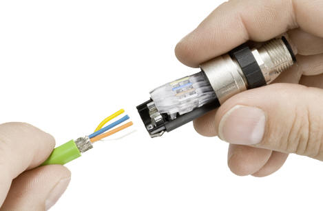 ProfiNET Connector M12 Plug SIEMENS คอนเนคเตอร์ หัวแลน แบบตรง 6GK1901-0DB20-6AA0