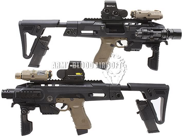 ชุดแปลงบอดี้ปืนสั้น RONI G1 (Glock Carbine Kit)