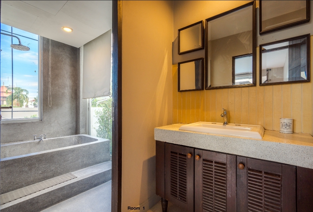 HR15021 บ้านพักหัวหิน บ้านทัศคานี บีช วิลล่า 5 ( White 3Bed Garden View )