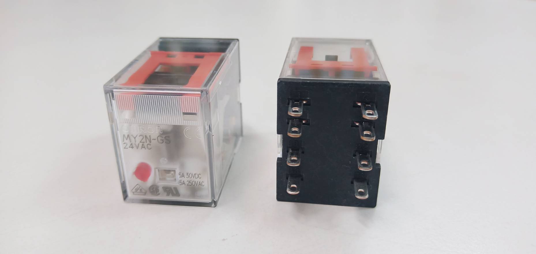 RELAY OMRON รีเลย์ MY2N-24VDC 2 CONTACT มีไฟ LED