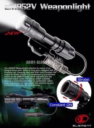 New.Element Surefire M952V Style WeaponLight New Version (BK-Tan)prev next ราคาพิเศษ