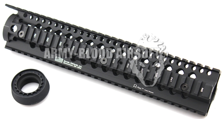Daniel Defense Omega 12 Inch Rail Handgaurd With Delta Ring (BK)
