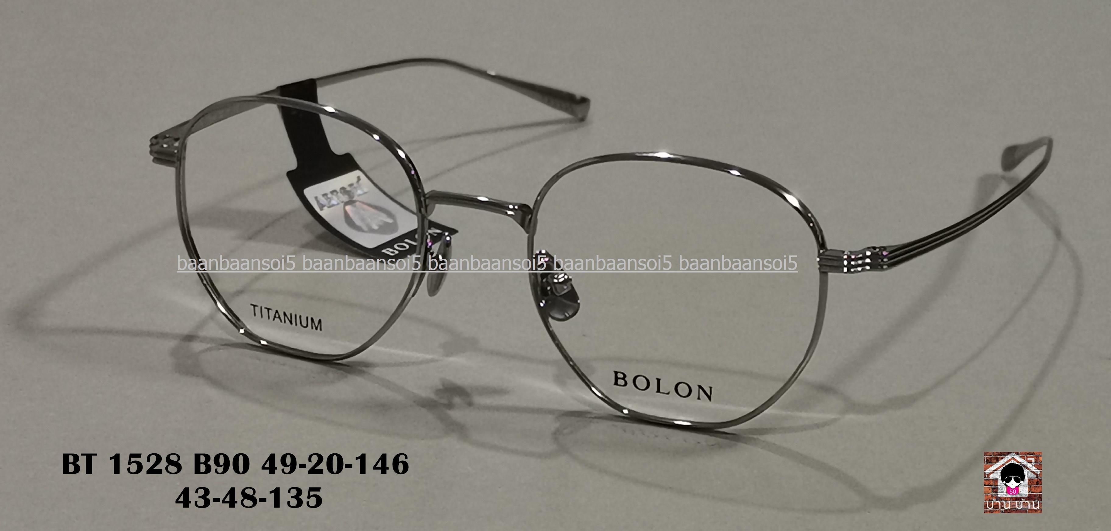 BOLON Ken BT1528 Silver (B90) โปรโมชั่น กรอบแว่นตาพร้อมเลนส์ HOYA ราคา 4,790 บาท