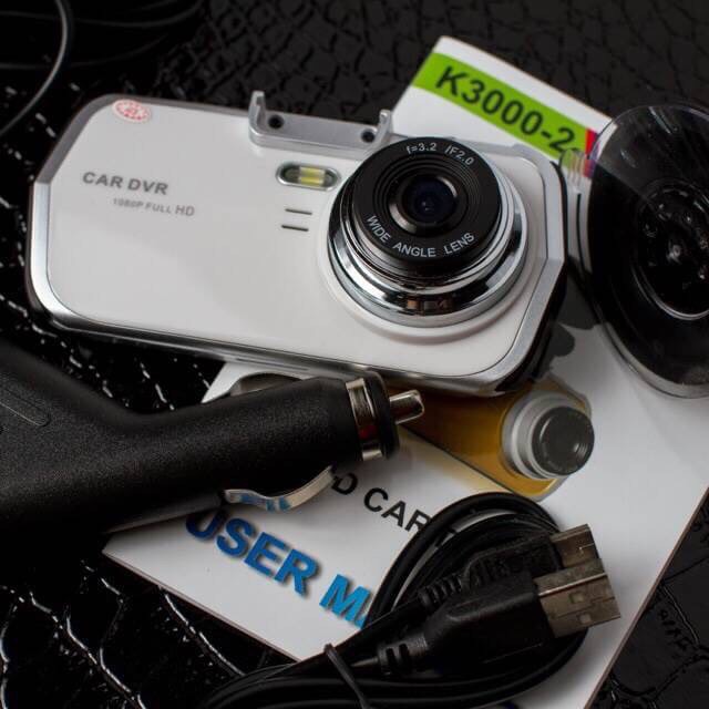 New.กล้องติดรถยนต์ K3000 Car Video Recorder HD DVR กล้องติดรถยนต์ K3000 กล้องติดรถคุณภาพสูง ขนาดเลนส์ใหญ่ มองเห็นได้กว้างถึง 120 องศา ภาพคมชัดระดับ Full HD 1080P มีเมนูภาษาไทย ข้อมูลทางเทคนิค Technical Specification กล้องติดรถยนต์ K3000 - เลนส์กว้าง 120 อ