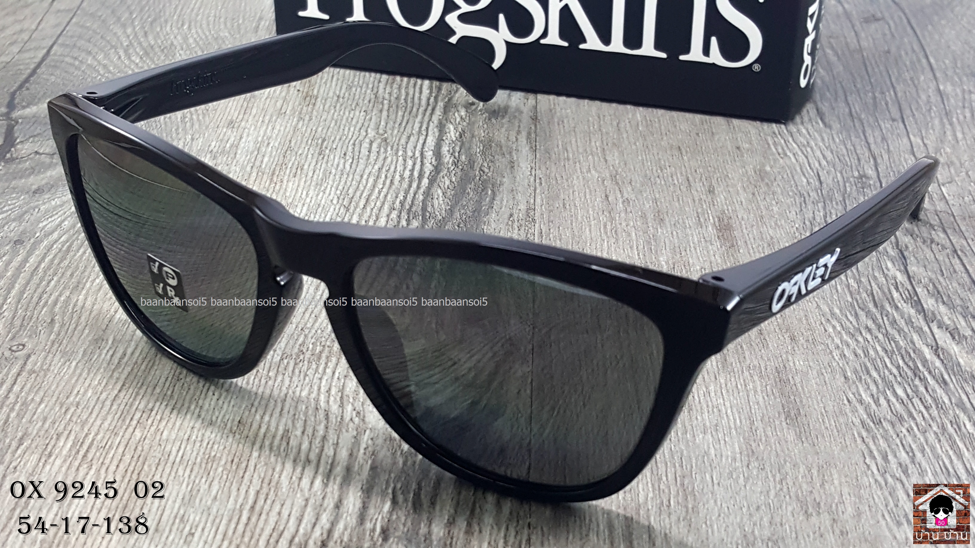 OAKLEY OO9245-02 FROGSKINS (ASIA FIT) Polished Black/Black Iridium Polarized โปรโมชั่น ราคา 4,200 บาท