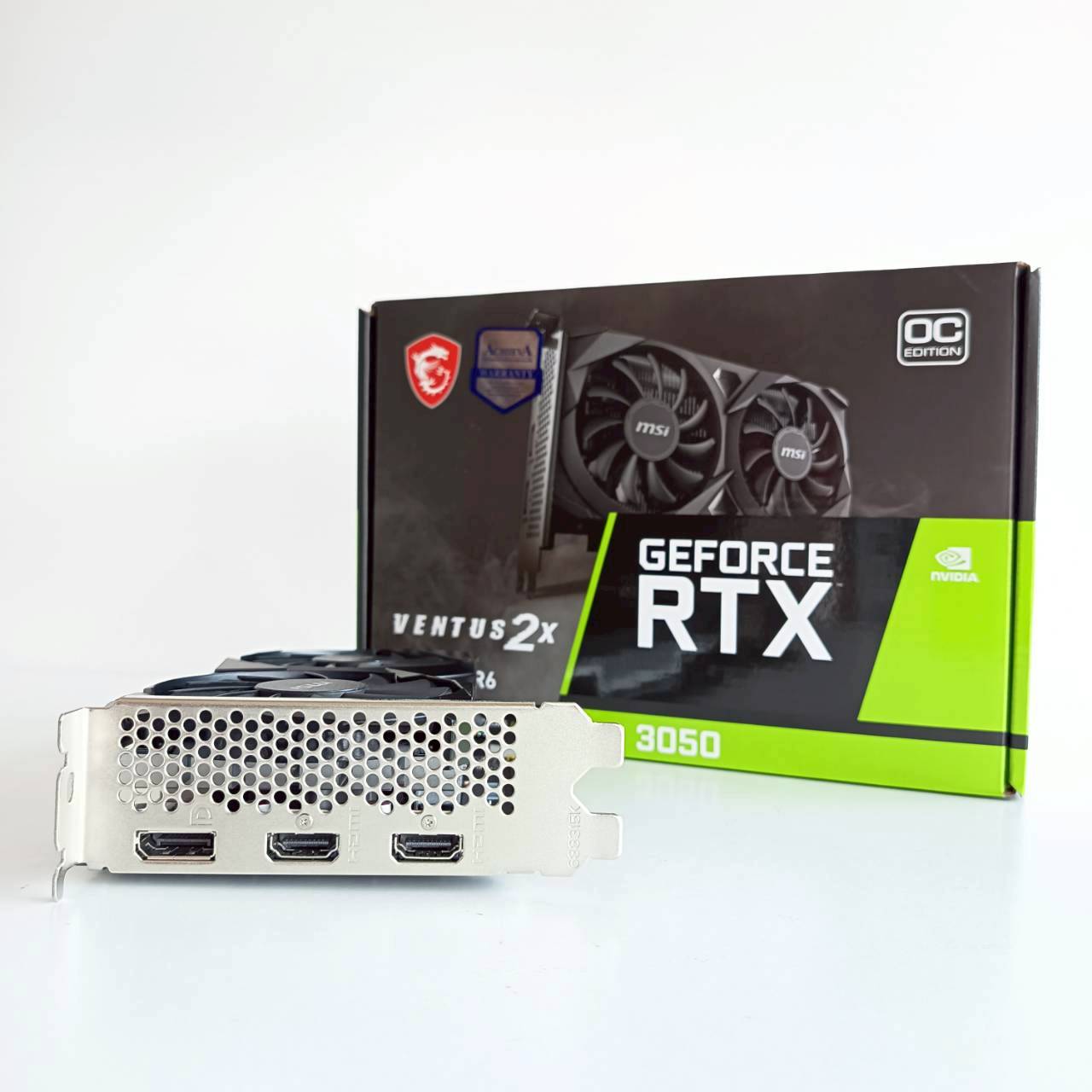 RTX 3050 MSI GDDR6 6GB 96bit ประกัน Achieva 01/05/2028