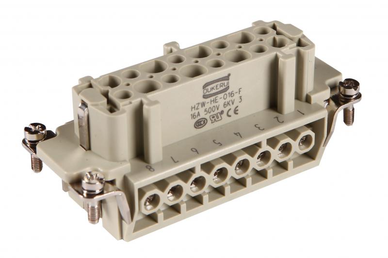 INSERT H16B FEMALE ตัวเมีย 16P ไส้แกนใน CONNECTOR ปลั๊ก สัญญาณ อุตสาหกรรม