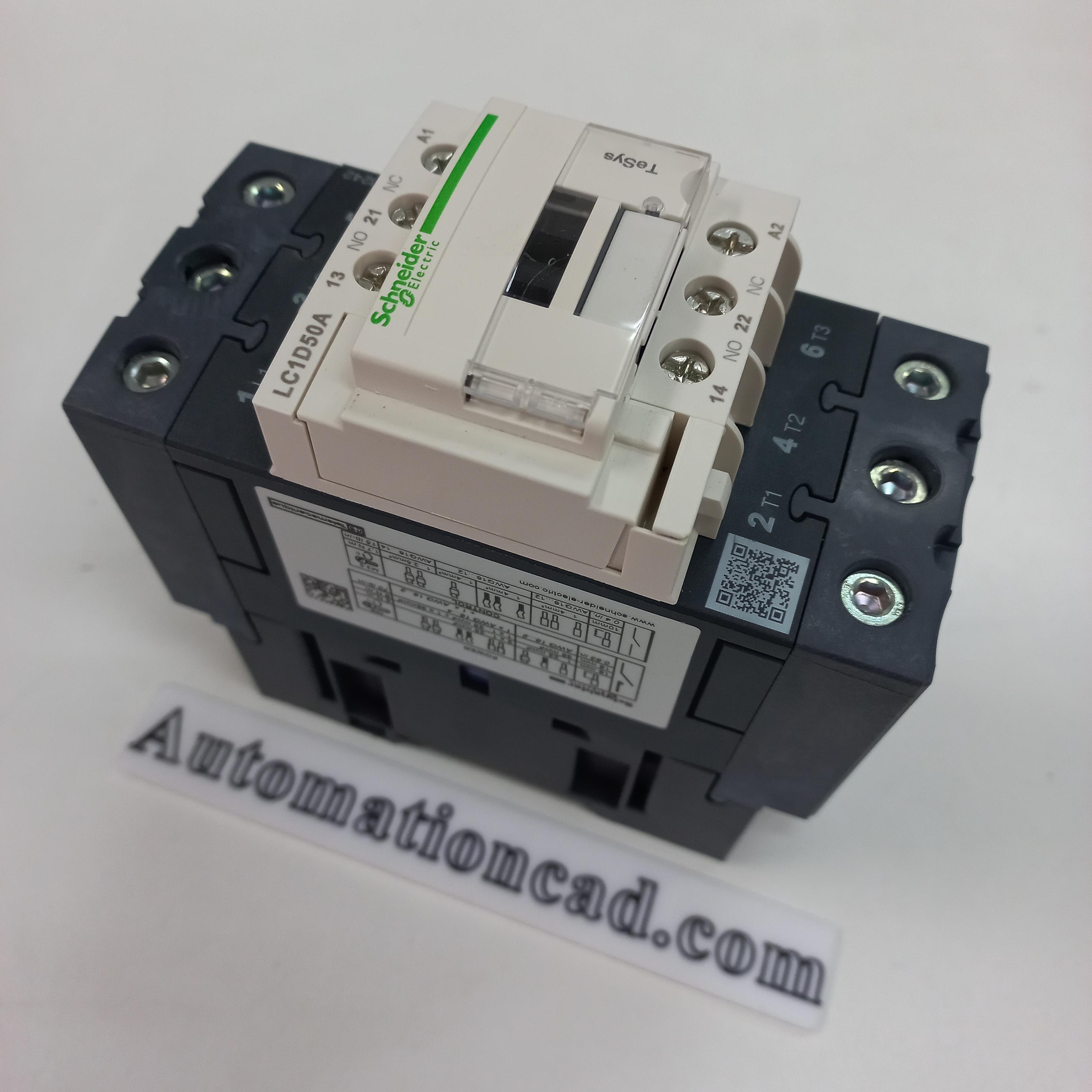 SCHNEIDER MAGNETIC TeSys D แมกเนติก 3เฟส รุ่น LC1D50AE7 48VAC