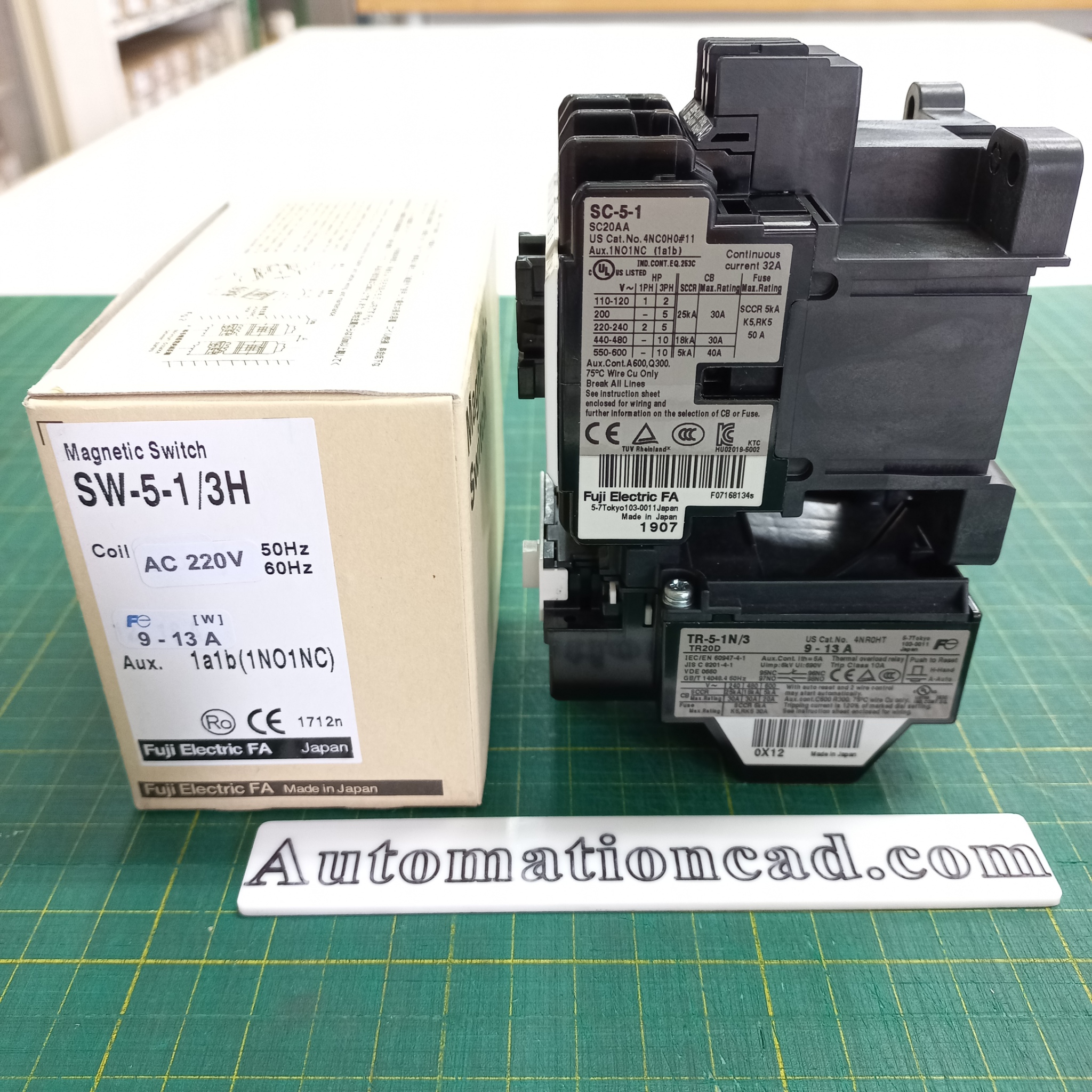 SC-5-1 CONTACTOR FUJI ELECTRIC แมกเนติก คอนแทคเตอร์ รุ่น SC-5-1 Coil 220V 3P 1NO+1NC 32A Magnetic Magnetic Switch