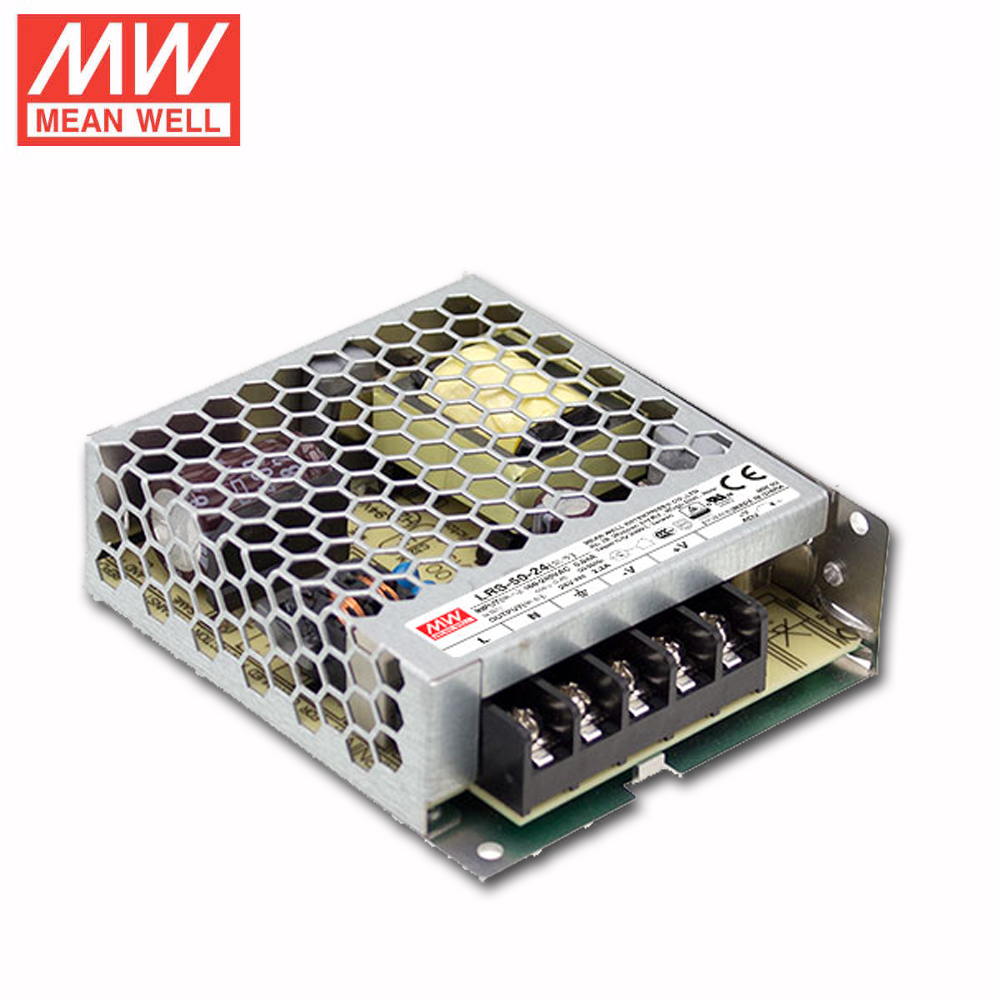 LRS-50-24 MEANWELL POWER SUPPLY พาวเวอร์ซัพพลาย 2.2A 24VDC 50W