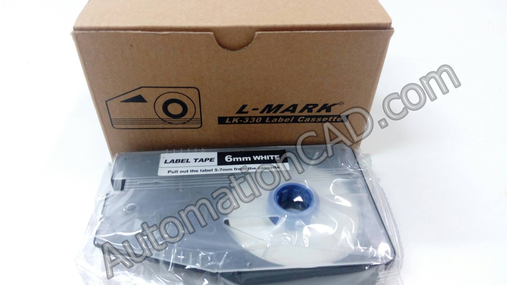 สติ๊กเกอร์ Label 6mm. White ใช้กับเครื่องพิมพ์ฮอตมาร์ค L-mark รุ่น LK330