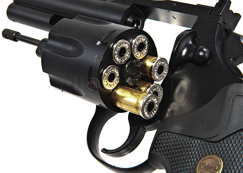 ปืนลูกโม่ Python.357 4 inch. gas Co2 (BK)