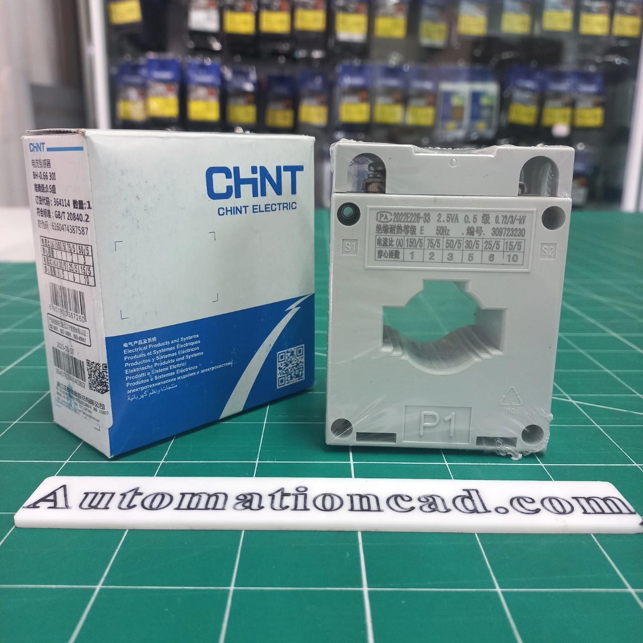 หม้อแปลงกระแสไฟฟ้า CT 150/5A CHINT BH-0.66 30I Class 0.5 Current Transformer
