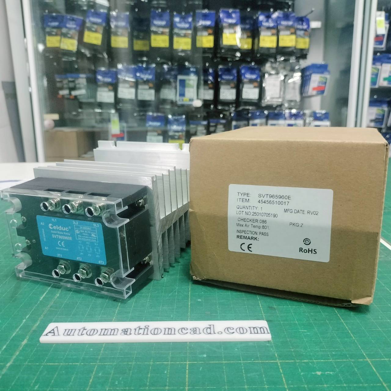 โซลิดสเตต พร้อมฮีทซิงค์ CELDUC SVT965960E Heat shrink อลูมิเนียมระบายความร้อน