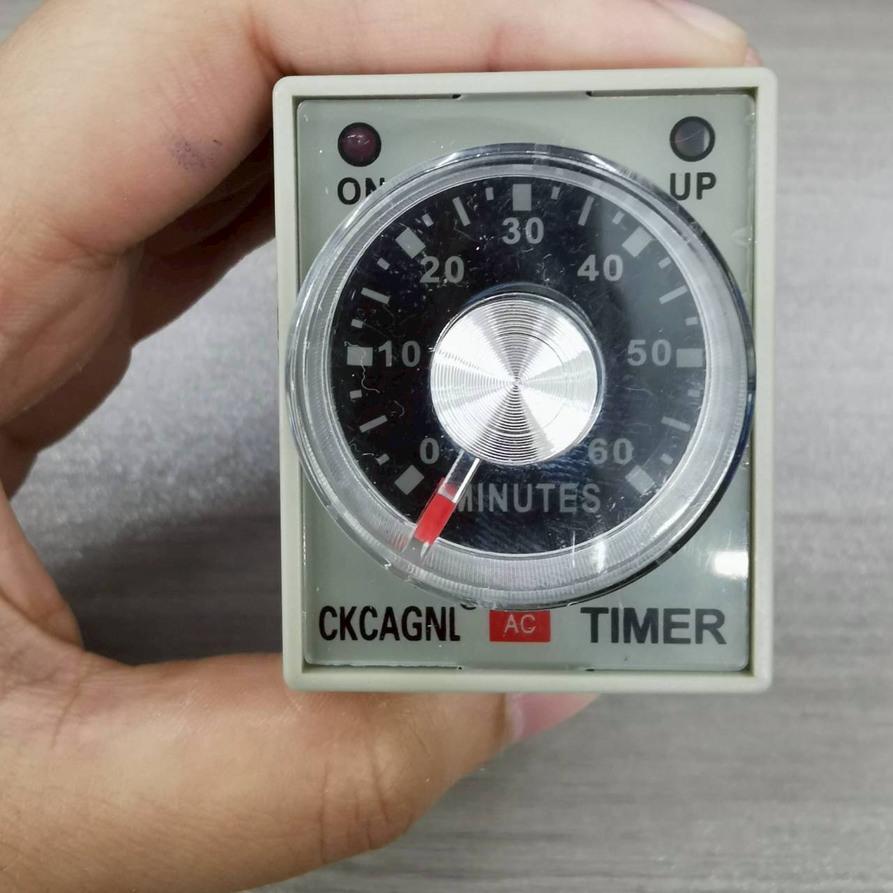CKC Timer AH3-2 220V ไทม์เมอร์ ฟรีซ็อกเก็ต PF083A ช่วงเวลา 60 นาที Delay-ON CONTACT NO/NC 2 ชุด