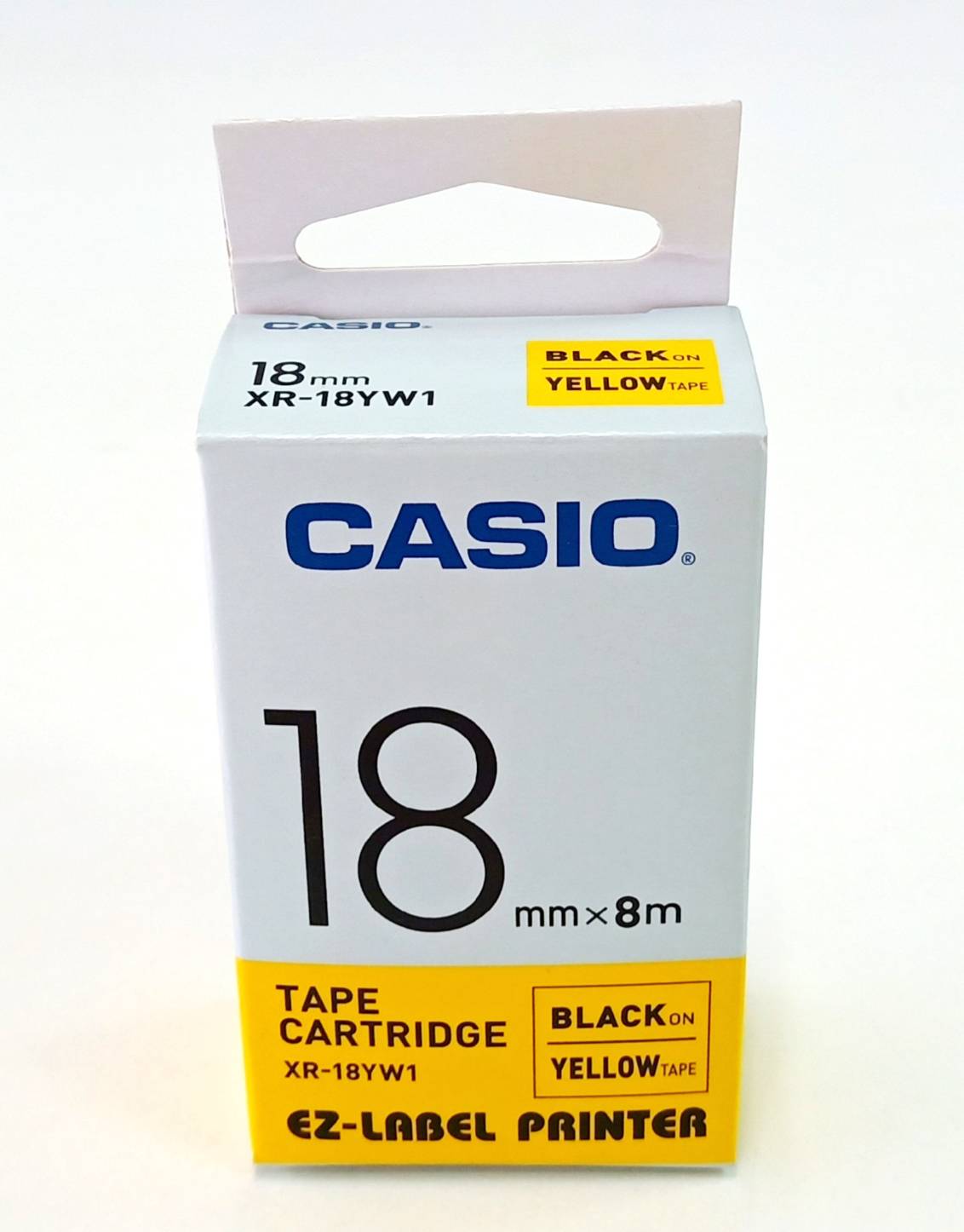 EZ-LABEL CASIO 18mm. สำหรับ เครื่องพิมพ์ฉลาก KL-Series CASIO PRINTER LABEL