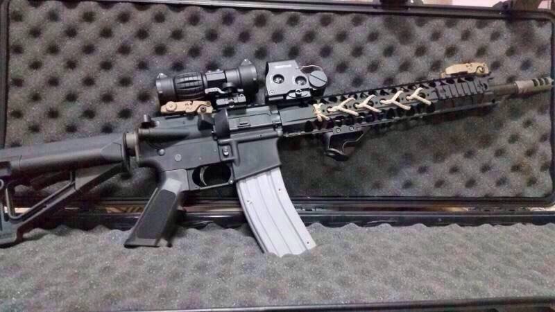 New.Angry gun Wire Cutter Rail System LVOA Style for M4 GBB and AEG 13.5-16.2" ราคาพิเศษ
