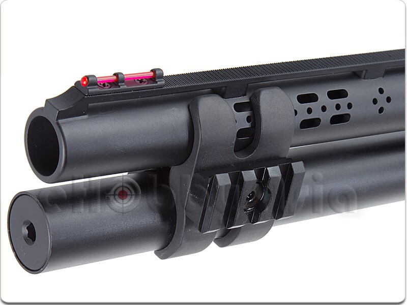 New.A.P.S. CAM 870 SAI Deluxe Match Shotgun (CO2 Shell Eject) Quick Overview A.P.S. CAM 870 SAI Deluxe Match Shotgun (CO2 Shell Eject) 1/1 Scale High Performance Assembled CO2 Gas Powered Shotgun Metal Receiver Body Metal Outer Barrel & Magazine Extension