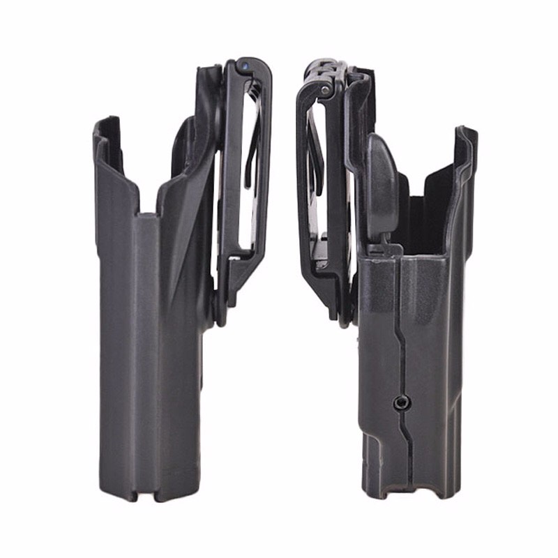 New.SAFARILAND 579 Pro-Fit Holster !!! ซองปืนที่ใช้ได้กับปืนมากกว่า 200 รุ่น !!! คุณสมบัติ - ใช้ได้กับปืนมากกว่า 200 รุ่น !!! - มีระบบ Grip Lock System ป้องกันการแย่งปืน - ปรับองศาการ Grip ปืนได้ - วัสดุเป็นไนล่อน ลดการเกินรอย Compatible for Glock 17L, 34