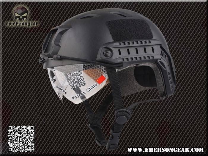 หมวก Emerson Fast Helmet PJ Type มีแว่นในตัว