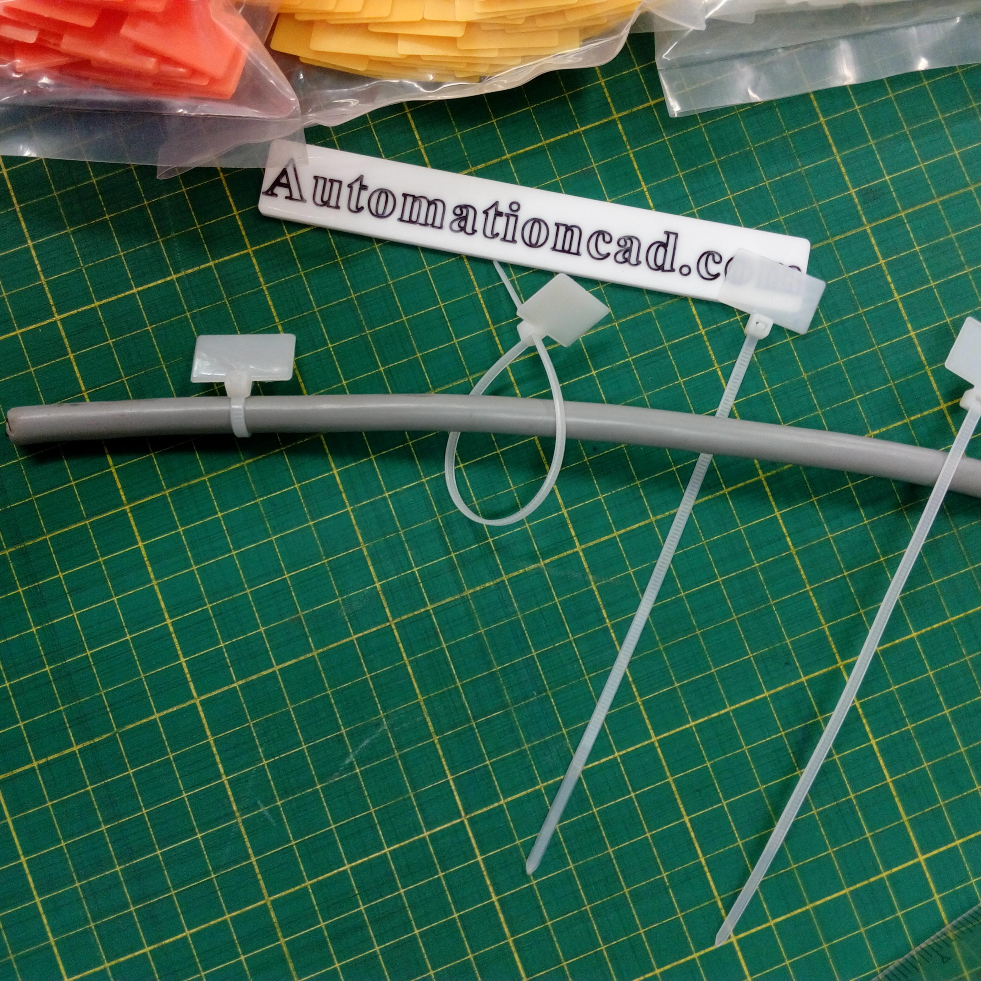 Cable Tag + Cable Tie ในตัว ป้ายสายไฟพร้อมเคเบิ้ลไทร์ 250 เส้น