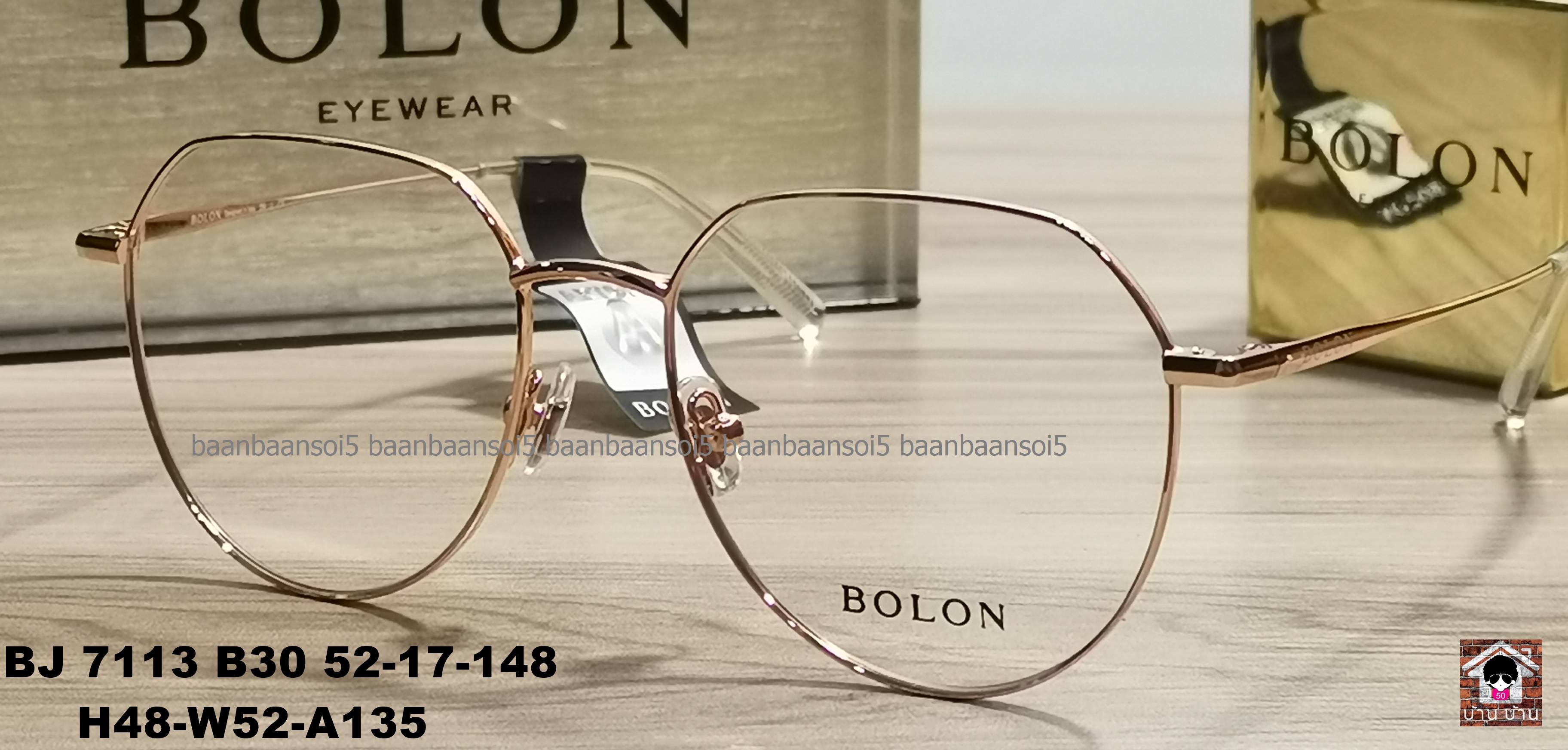 Bolon BJ 7113 B30 โปรโมชั่น กรอบแว่นตาพร้อมเลนส์ HOYA ราคา 3,490 บาท