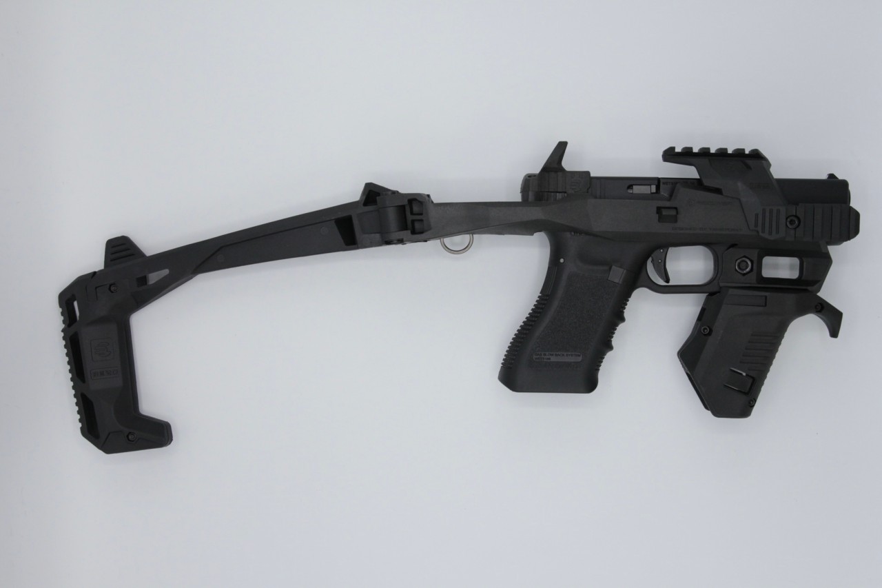 ชุดประกอบปืนสั้น Recover 20/20 สำหรับ Glock (Recover Tactical® 20/20 Stabilizer Kit for Glock) รุ่น Full Kit สำหรับปืน : Glock17,19,34 （ทุกเจน) คุณสมบัติ : วัสดุผลิตจากโพลิเมอร์ คุณภาพสูง ทนความร้อนได้ดีเยี่ยม ขนาดเล็กกระทัดรัด น้ำหนักเบา ติดตั้งง่าย เพีย