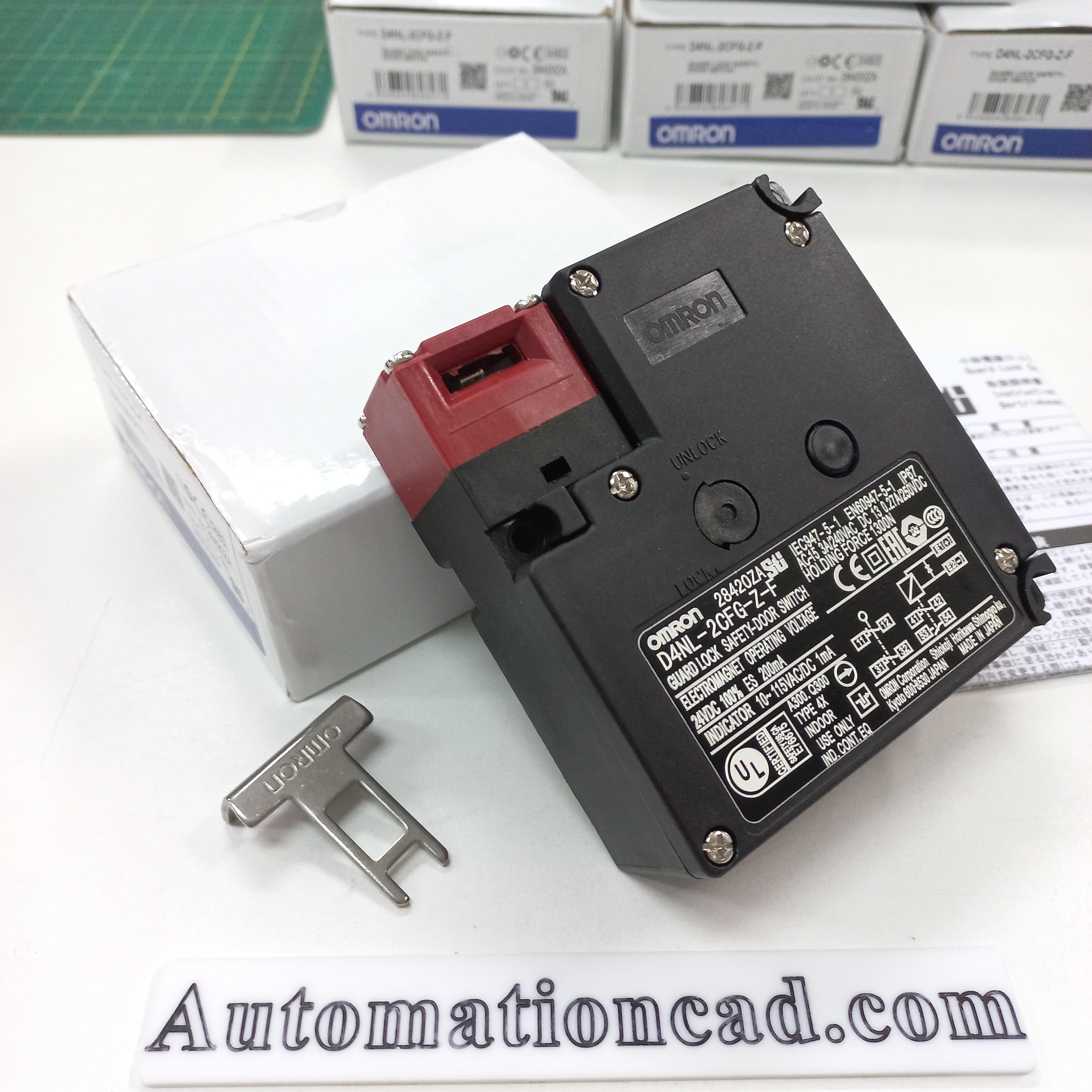 Safety Door Switch OMRON สวิตช์ประตูนิรภัย รุ่น D4NL-2CFG-Z-F