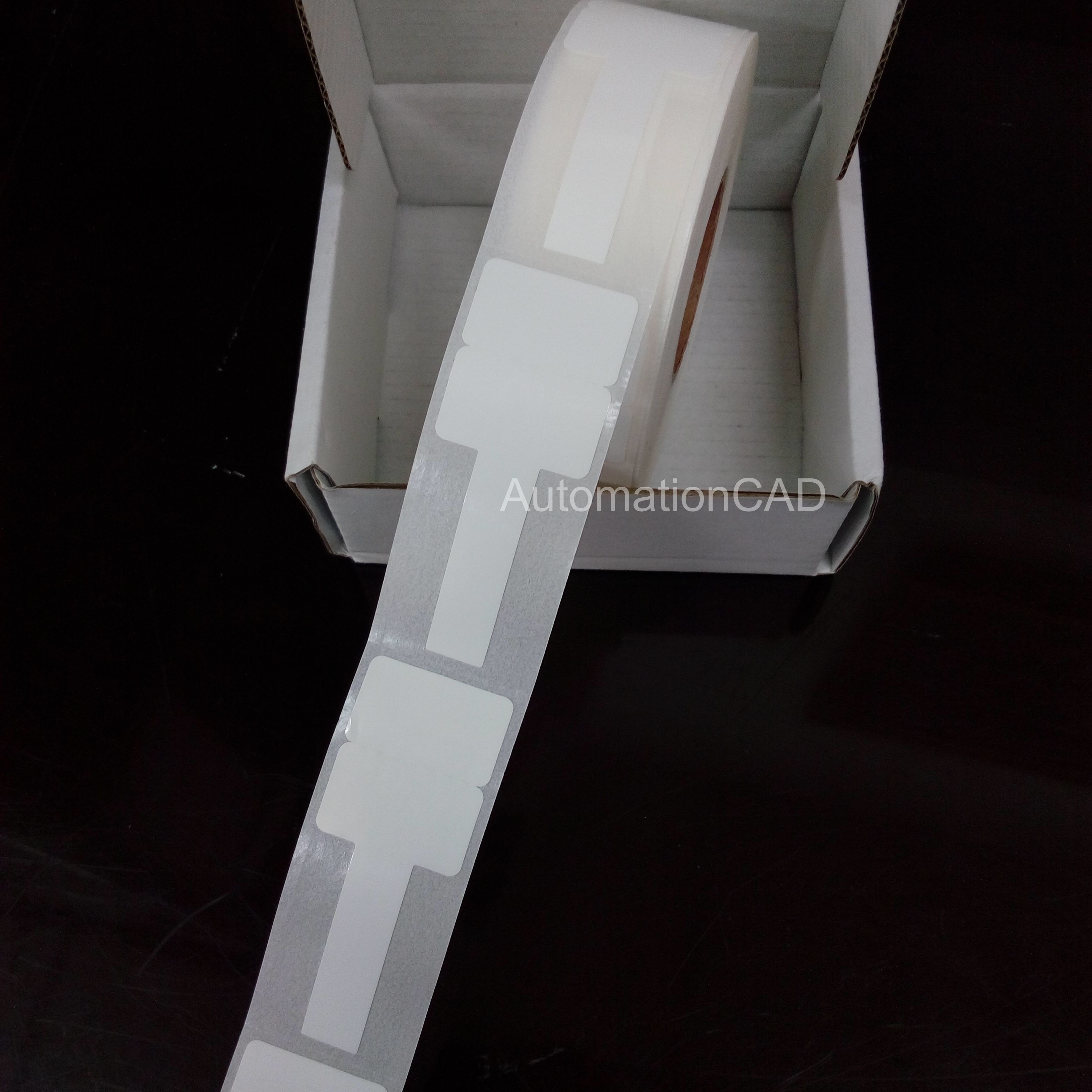 สติ๊กเกอร์มาร์คสายไฟ แบบธง 25mm x 15mm หางยาว เบอร์มาร์คสายไฟ CABLE MARKER