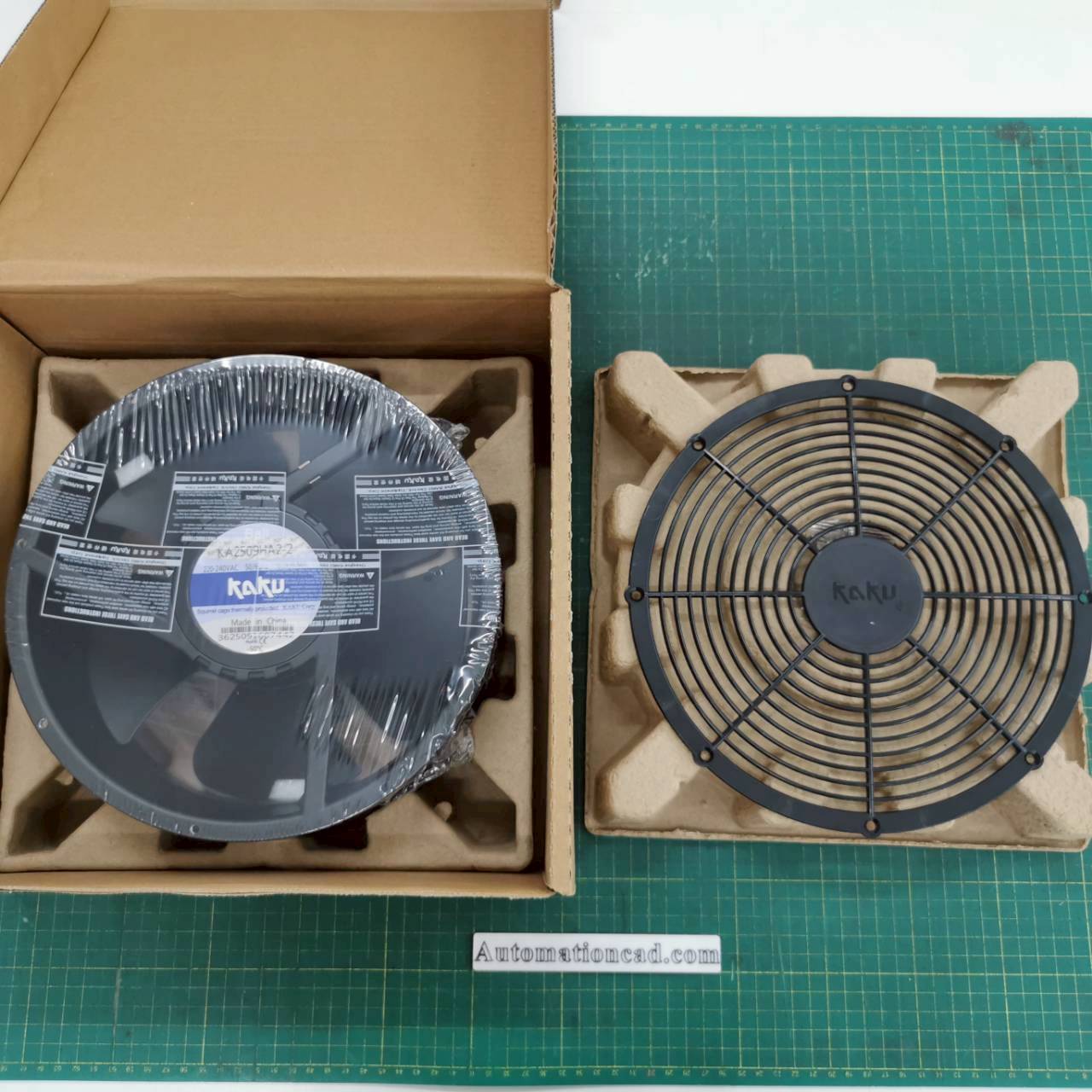 พัดลมระบายอากาศ KAKU ขนาด 10 นิ้ว 220VAC ลูกปืนแบบ Ball - KA2509HA2-2 PLUG 220VAC