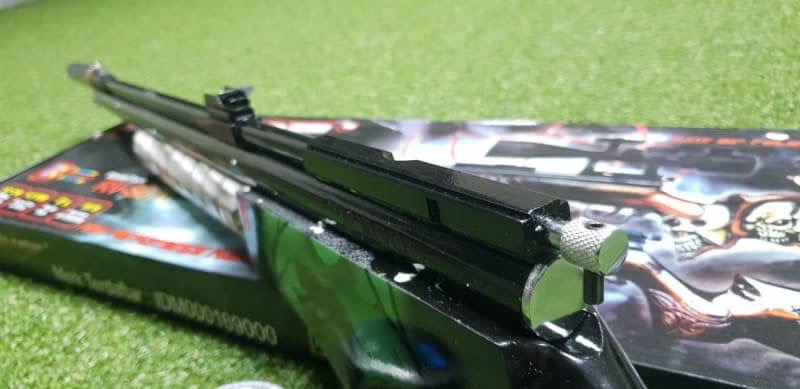 อัดลมSharpRiverหม้อลมโต .22cal. Slide Pump Air Rifle เบอร์2 ✔Made in Indo ✔แรง 600Fps. ✔Body Wood ไม้ ✔Slide Pump 3-5 ครั้ง ✔ป้อนกระสุนทีละนัดยิง ✔ลำกล้อง Barrel 67cm ✔มาพร้อมศูนย์หน้า-หลัง เหล็ก ✔หว